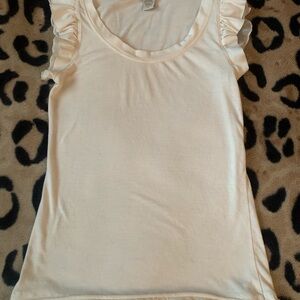 Banana Republic Cream Sleeveless Top